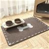 DOTBUY-SHOP Tappetino Sotto Ciotola Cani Assorbente,Tappetini Sottociotola in Diatomite per Gatti Tappeto Sotto Ciotola Asciugatura Rapida con Fondo in Gomma Antiscivolo (Marrone E,50x80cm)