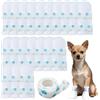 ACKKOR 20 Calzini monouso per Cani | Protezioni per Zampe Anti-leccamento | Stivaletti Impermeabili per Zampe ferite | Bendaggi per Interni ed Esterni (M, 8-17 kg)