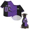 Generico Maglietta Sportiva Personalizzata per Tutti i Cani, Maglia Calcio Personalizzata con Logo, Nome e Numero per Animali Sportivi (Viola scuro)