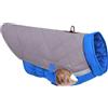 HotYou Cappotto Cane Impermeabile - Giacca Antivento Riflettente, Addominale Regolabile, Autoincolla, Cappottino Traspirante per Freddo Inverno, Adatto a Taglia Piccola, Media e Grande,GrigioBlue,4XL