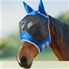 Harrison Howard CareMaster Pro Maschera per cavalli luminosi a cavallo Standard con orecchie Protezione UV per cavallo-Signature Blue