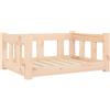 Homgoday Cuccia per Cani in Legno Massello di Pino, Design Minimalista, 65,5 x 50,5 x 28 cm, Assemblaggio Richiesto, Sicuro e Comodo per il Tuo Amico Peloso
