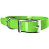 Leathercrafter Europe Biothane Gold - Collare per cani da 2,5 cm di larghezza, lunghezza a scelta, ultra resistente (55 cm, verde 318)