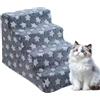 Generic Scale per cani - 54 x 37 cm, gradini per gatti in peluche per una facile arrampicata, supporto confortevole con design staccabile, rampa per davanzale per cuccioli e gatti, imbottitura in spugna
