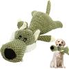 Generic Giocattolo di peluche indistruttibile per cani, lupo che squittisce per cani, giocattolo da masticare durevole adatto per razze piccole e grandi