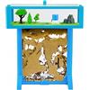 AntHouse - Formicaio di Sabbia | Kit T 3D 15x15x1,5 cm | Fattoria di Formiche Azzuro | Formiche Incluse