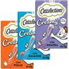 Generico Catisfaction Snack Cremoso Liquido per Gatto, Gusti Misti Pollo Salmone Anatra erba gatta formaggio, Senza Zuccheri, 11 Confezioni da 40g