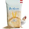 Leimüller Mangime per galline ovaiole 25kg - Antiparassitario con agrumi & erbe, Alta accettazione, Uova resistenti, Senza OGM - Prodotto in Austria