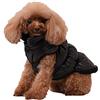 GUOCU Cappotto per Cani,Piumino per Cani e Gatto di Piccola Taglia,Cani Gilet in Pile Polare,Giù Giacca per Animali Domestici,Giacche Invernali Calde Impermeabili per Teddy/Chihuahua/Pomerania Nero B 3XL