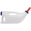 AMONIDA Biberon Per Vitelli, 4L Bianco Plastica Orizzontale Bottiglia per Il Latte Di Vitello con Tappo a Vite con Maniglia E Valvola Di Regolazione, Per Vitello