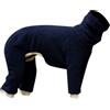 Generic Tuta termica per cani a 4 zampe, a collo alto, con copertura completa, in morbido tessuto elasticizzato, per interni ed esterni, protezione dal freddo