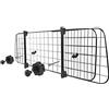 Nobleza-Barriera Protettiva per Auto per Cani,Separatore per Auto per Cani Universale Estensibile Barriera per Auto Barriera di Sicurezza a Griglia, 96-145x30cm in Acciaio
