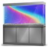 LYYAB Adesivo per sfondo acquario, arcobaleno colorato, da sogno, autoadesivo, decorazione per terrario e rettili (100 x 50 cm)