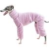 UOSIA Pigiama per cani in morbido pile per levrieri italiani Whippet cani dolcevita pullover per cani pigiama per cani caldo invernale tuta per cani per la stagione fredda