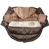GIBZ Piccolo Cane Cappotto Invernale con Cappuccio Cani Impermeabile Antivento Giacca Caldo Tempo Freddo Cappottino Pile Imbottito per Animali Domestici Marrone
