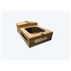 Euroshoppingonline Casetta teca terrario tartarugario casa per taratarughe tartaruga di terra rettili recinto recinzione gabbia trasportino 60x40x23h box scatola cassetta box per animali lumache