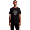Armani Exchange Aix - T-Shirt da Uomo con Logo Circle Stud Standard, Nero, XL/XXL