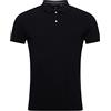 Superdry Polo da Uomo Classic Pique S/S, Nero, S