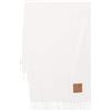 Liu Jo Sciarpa stola garzata con frange oat milk C26LJ60 2F5048 T0300 colore: BIANCO