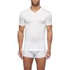 CAGI 6 T-Shirt Mezza Manica Scollo V Art. 1304 100% Filo di Scozia TG. 5 Bianco