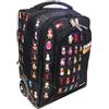 PRESTIGE & DELUXE Trolley Zaino Scuola Stumble Guys Nero Tondo 3 scomparti con badge - Tinta Unita Pool Over + 7 Penne cancellabili e portachiave Stumble Guys