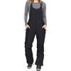 Generic Salopette da sci isolata da donna Inverno Pantaloni Snowboard Senza Maniche Sci Cinghia Regolabile Tuta Dolcevita Donna Camicia, Nero , 5XL