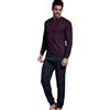 Galeone - Biancheria e Tessuti Pigiama Uomo Bordeaux in Tessuto Punto Milano Pigiama Uomo Invernale Confortevole Pigiama da Uomo Morbido Ed Elastico Pigiami Uomo Linea Prestige Pigiami Uomo (L)