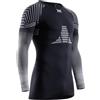 X-Bionic Invent FX Shirt Maniche Lunghe Uomo - Termoregolazione e Performance Ottimizzate, 3D Bionic Sphere System, Tecnologia Retina - Ideale per Sport Invernali - Nero/Grigio/Grigio Chiaro, L