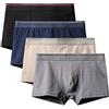 kliy Boxer Aderenti 4 Pezzi/Lotto Mutandine Maschili Boxer da Uomo Pantaloncini Mr Spring in Cotone Larghi Extra Plus Size Biancheria Intima Grassa 6XL Stely A-4Pcs_A2425_Mix_W43_9XL