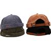 Faringoto Skullies & Berretti Docker Hat Uomini Trawler Pescatore Beanie Brimless Cap Rolled Cuff Retro Sailor Cap, Cammello+blu+verde army+nero, Taglia unica