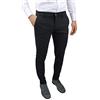 Cristiano Battistini Pantaloni Uomo sartoriali Slim Fit Casual Eleganti Invernali (54, Nero)