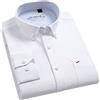 ZMNKH Camicia in Cotone Oxford a Maniche Lunghe Uomo con Tasche