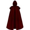 Beokeuioe Costume vintage medievale vichingo barocco re vestiti uomo steampunk mantello con cappuccio costumi per Halloween uomo costume festival carnevale cosplay cape, A2 rosso., XL