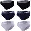 Generico Carrera 6 Slip Calibrato Uomo Cotone Jersey Bielastico Assortito Moda Egidio (9/4XL)