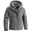 SimidunEUR Giubbotto Puffer Jacket Giacca Uomo Invernale con Cappuccio in eco-pile, Giubbino Giacchetto Uomo Giubbini Giubbotti Invernali Caldo Antivento,Nero,7XL