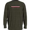 Tommy Hilfiger Maglione da uomo, girocollo, taglia M, verde oliva, oliva, M