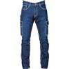 JRC 993680 Jeans Denver Man Pantalone da Uomo Multitasche Elasticizzato Misto Cotone Poliestere Lycra Taschino portamoneta Blu Indigo (L)