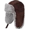bugatti bombetta con copriorecchie - caldo cappello invernale da uomo - berretto con pelliccia sintetica - Taglia unica