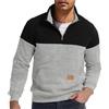 generic Pullover da uomo con stampa casual - autunno inverno caldo maniche lunghe girocollo felpa per tutti i giorni pullover a maniche lunghe felpa, Cenere Chiaro, L