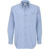 BC Footwear B&C Oxford - Camicia da uomo per il tempo libero Blau (Oxford) L