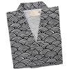 OWLONLINE un-brand Pigiama giapponese a maniche corte Yukata Kimono Wave (taglia M, scuro)