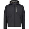 CMP Uomo Zip Hoodie Softshell giacca, antracite-sage, XXL