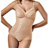 SIELEI Body contenitivo Sièlei 811 senza ferretto coppa B (4, Nudo caramel)
