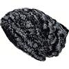 Gheri Cappello da rasta in lana con fodera in pile invernale, Tintura a nodo., Etichettalia unica