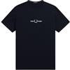 Fred Perry T-shirt con logo, Blu 608, XXL