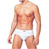 PRIMAL Slip Uomo Cotone Elasticizzato, Offerta 6 e 12 Pezzi, Mutande Uomo Intimo Uomo Traspirante Art. 80232200 (6 Pezzi Bianco, 7)