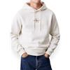 Calvin Klein Jeans Calvin Klein Monologo Hoodie J30J325629, Felpa con Cappuccio, Uomo, Bianco (Ivory), XL