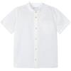 Mayoral Camicia m/c c/Coreana per Bambini e Ragazzi Crema 6 Anni (116cm)