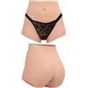 JVTUNG Mutandine in silicone per Crossdresser Silicone Falso Butt Pants Hip Enhancer Abbigliamento Maschio a Femmina Transgender Drag Queen, bianco, Taglia unica