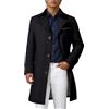 Vhersily 2025 Trench Coat Uomo Lungo Casual Cappotto Slim Fit Business Parka Outwear Giacca Jacket Classico Soprabito a Maniche Lunghe Doppiopetto Elegante Moderno Invernali Antivento per Tempo Libero
